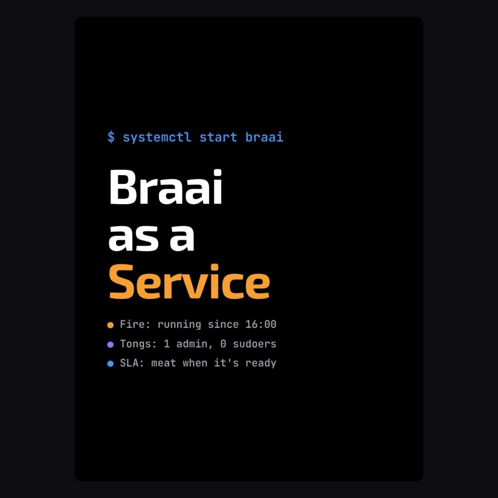 Braai as a Service hoodie