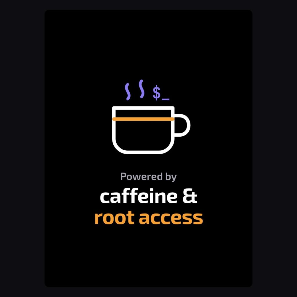 Caffeine & root access tee