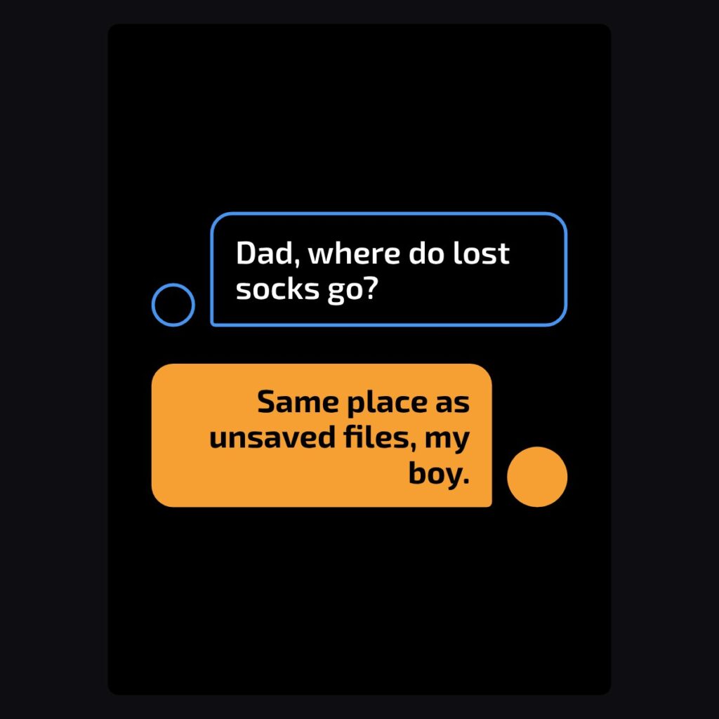Lost socks, unsaved files tee
