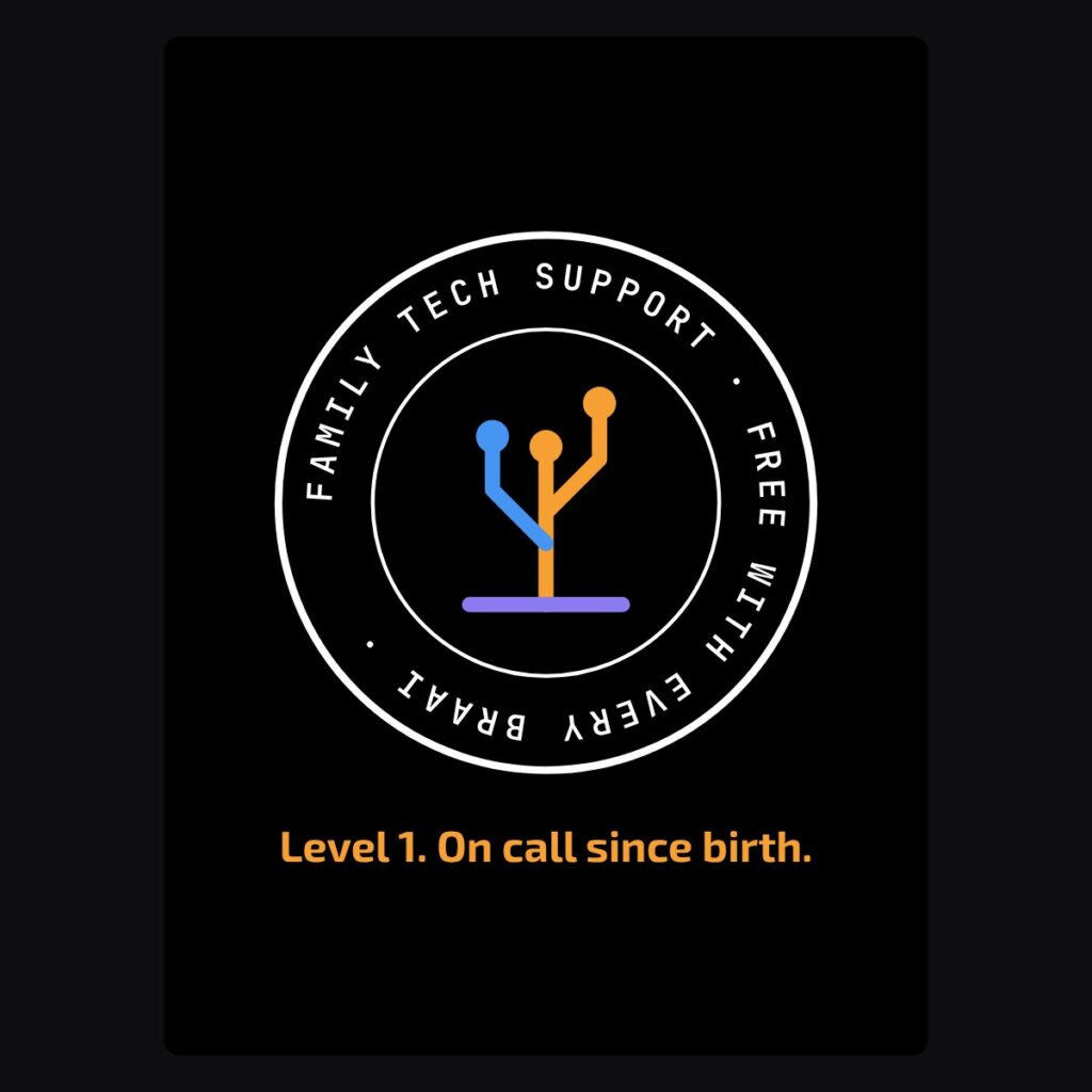 Family tech support tee